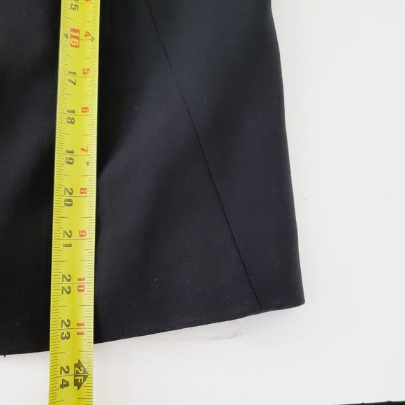 Judith & Charles Canada Top Short Sleeve Zip Back Wool Designer Modern Black 8 - Picture 9 of 9